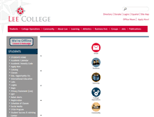 Tablet Screenshot of lee.edu